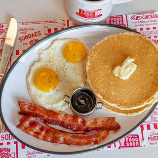 #2 Two Pancakes & Two Eggs Breakfast Meal