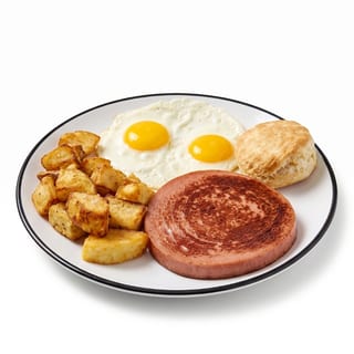 #6 Fried Bologna Breakfast Meal